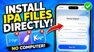 NEW Install IPA Files on Without ANY App or Computer No KSign Esign