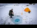 Download Lagu Solo Ice Fishing – Off-Grid Camping \u0026 Wild Trout Catch \u0026 Cook