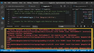 Cannot find module tree