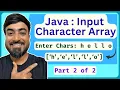 Java Program - Read Character Array Input Arrays Scanner Part 2 Beginners