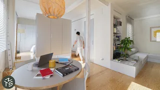 Architect’s Compact Minimalist Apartment with Smart Storage, Madrid 47sqm/506sqft