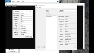 Address Book In Python With Source Code Source Code Projects