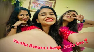  varsha dsouza live insta instagram live varsha hot reels varshalive