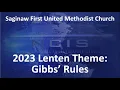 SFUMC Lenten Theme - Gibbs Rules NCIS