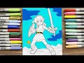 Link from Zelda Epic Speed Coloring Adventure Art From the Legendary Game Series