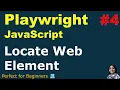 Playwright with JavaScript Locating Web Elements