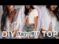 DIY PRINCESS POLLY TIE TOP deconstrut