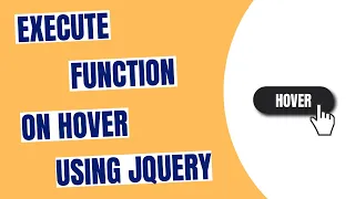 Execute a Function On Hover using JQuery - HowToCodeSchool com