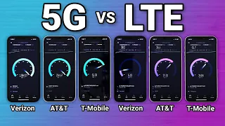 iPhone 12 5G vs LTE on Verizon AT T and T-Mobile