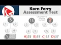 How to Pass KORN FERRY ASSESSMENT TEST - Questions and Answers with Solutions