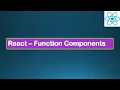 React JS Tutorial - Function Components Lesson