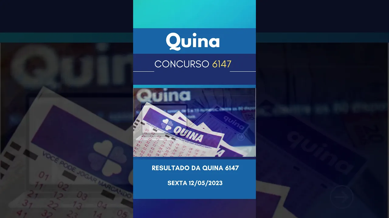 Resultado da Quina, concurso 6147