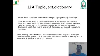 Lists Tuples and Dictionary Problem Solving Using Python SNS Institutions