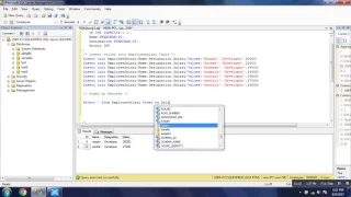 How to use Order By ASC and DESC SQL Server Tutorial