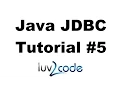Java JDBC Tutorial - Part 5 Prepared Statements