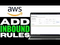 How to Add Inbound Rules in EC2 Aws FULL GUIDE