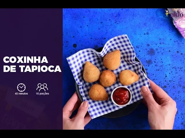 COXINHA DE TAPIOCA AKIO COM FRANGO
