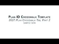 How to Complete the Plan ID Crosswalk Template