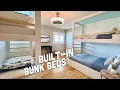 We Built TWO Built-In Bunk Beds