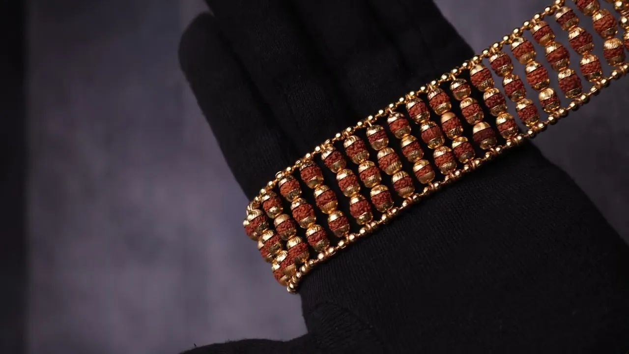 Rudraksha Chain Bracelet for Protection, Style & Positive Energy