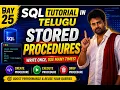 Day 25 Stored Procedures in SQL Create Execute Drop Explained