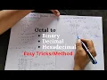 Octal to Decimal Binary Hexadecimal Hindi Number system conversion Digital electronics