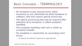 Module 4 - Exception Handling