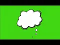 Thinking Cloud Green Screen Thought Bubble Effect