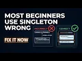 MOST Beginners Use Singleton WRONG in Kotlin - Fix it Now