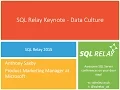 SQL Relay Cardiff - Keynote with Anthony Saxby