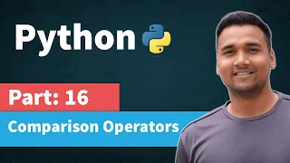 Comparison Operators in Python Part 16 Python Tutorial for Beginners in Hindi