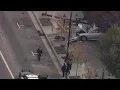 RAW Chopper 5 Of Police And CHP Investigating Richmond I-80 Freeway Shooting