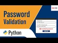 Password Validation in Python Python For Beginners in Bangla