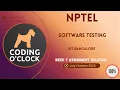 NPTEL Software Testing Week 7 QUIZ Solution July-October 2025 IIIT Bangalore