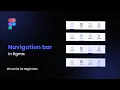 How to create simple Navigation bar in Figma Speed Art Tutorial Figma UI Design