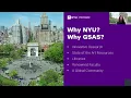 NYU Graduate School of Arts Science Virtual Admitted Students Day