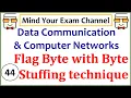 Flag Byte with Byte Stuffing Data Link Layer Data Communication Computer Networks Lecture 44