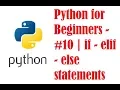 Python for Beginners - if