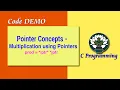 3D Pointer Concepts - Multiplication using Pointers Code DEMO