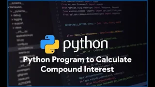 Python Program to Calculate Compound Interest