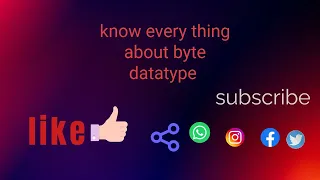 Java tutorial 3 All about byte datatype