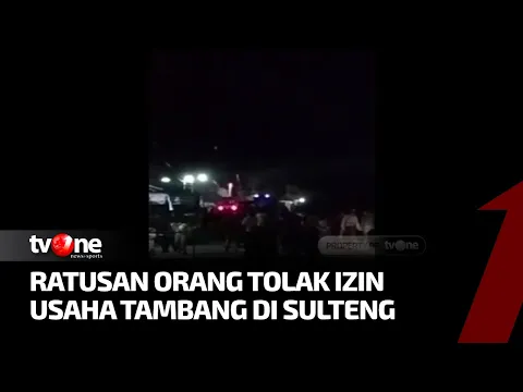 Demo Tolak Tambang di Sulteng Berakhir Ricuh, Massa Bentrok dengan Polisi