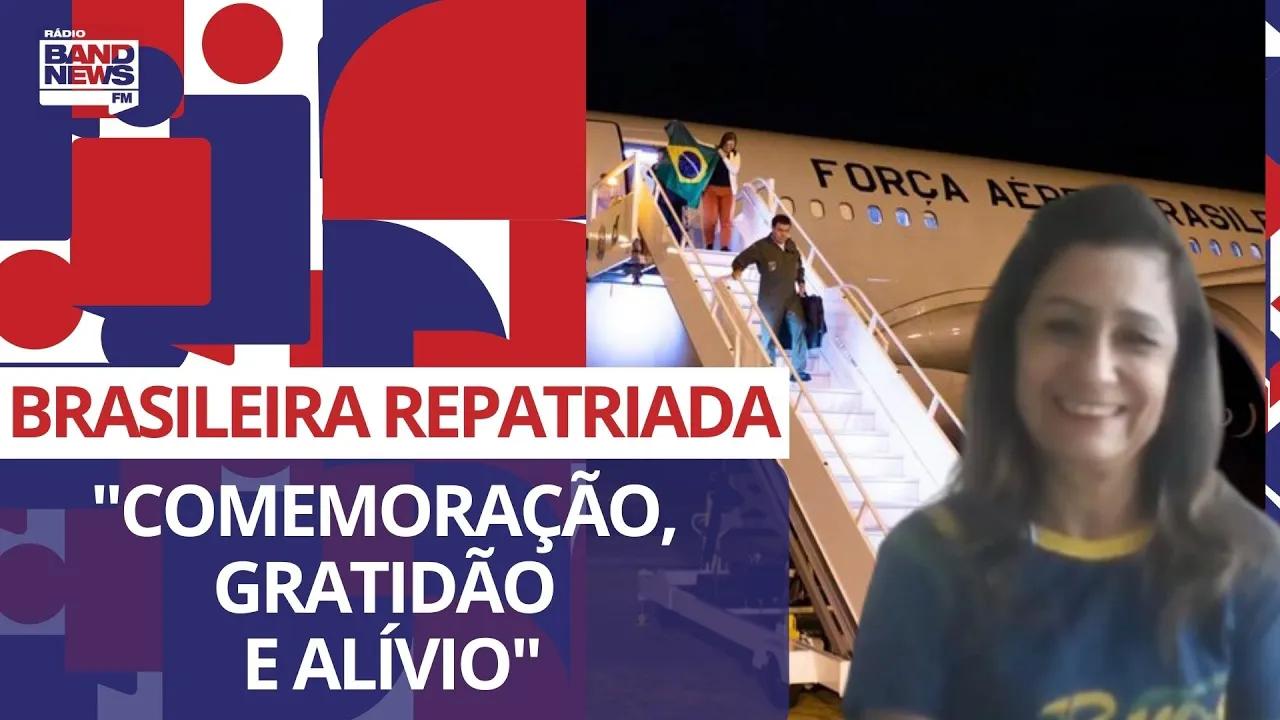 Brasileira repatriada de Israel conta emoção de chegar ao país: "Comemoração, gratidão e alívio"