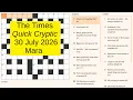 The Times Quick Cryptic 3367