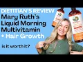 Mary Ruth s Liquid Morning Multivitamin plus Hair Growth NOT SPONSORED review by a dietitian