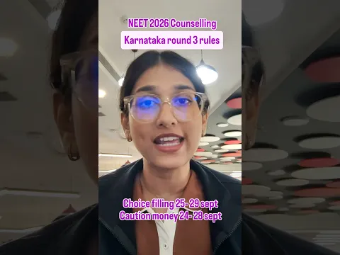 Karnataka Round 3 rules neet counselling and choice filling