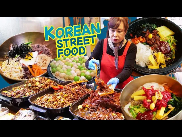 ORIGINAL Bibimbap & KOREAN STREET FOOD Night Market in Jeonju South Korea