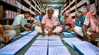 How Calendars Are Made in a Factory | Amazing Calendar Manufacturing Process from Start to Finish