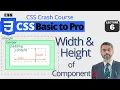CSS Width and Height components Controlling size of CSS components CSS Crash Course 2022