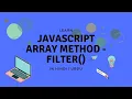 JavaScript Array - Filter Method Tutorial in Hindi Urdu